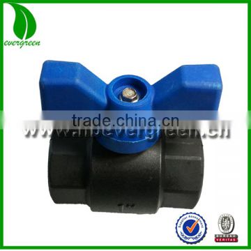 1/2", 3/4", 1" thread Nylon Ball Valve