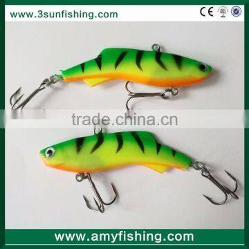 High Quality Soft Artificial Bait Plastic Fishing Lure With Hook And 3d Eyes Oem