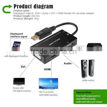Voxlink New High Speed Gold Plated DisplayPort TO VGA/Aduio/HDMI/DVI Cable Adapter for Macbook photo-4