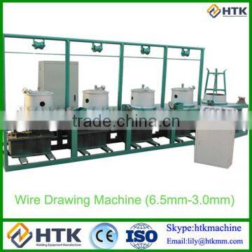 High Speed HTK 6.5mm-3.0mm Steel Wire drawing machine