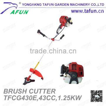 43cc 1.25kw Two Stroke Single Cylinder Gas Powered Brush Cutter (TFCG430E) photo-3