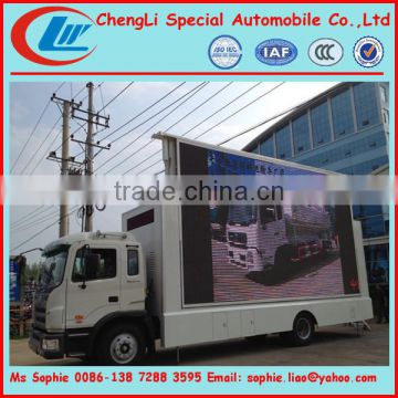 JAC truck mobile led display, billboard advertising led display truck,mobile display trucks