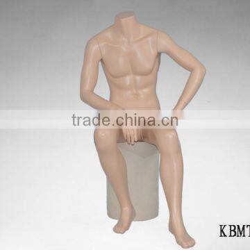 2015 Sitting Headless Mannequin Men Dummy Muscle Manikin photo-3