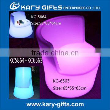 Nighclub Illuminate Bar Table and Chair Led Furniture Bar Chair photo-2