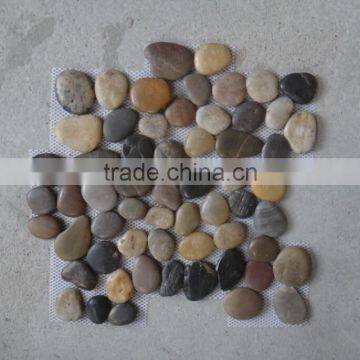 Mixed Colour Pebbles/pebble Meshed Tile/cobble photo-3