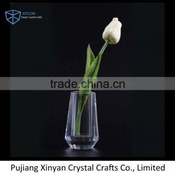 Latest arrival home decoration crystal vase wholesale for weddings