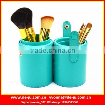 Green Portable Packaging Makeup Brush For Gifts