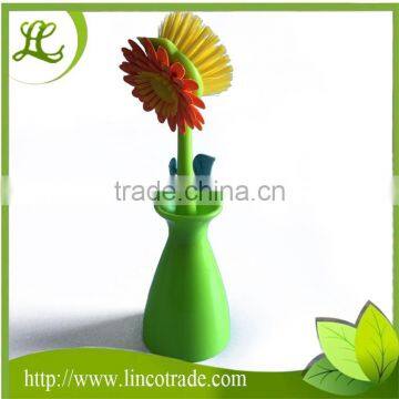 Flower Shaped Plastic Pan Brush