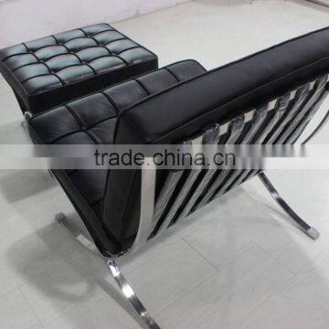 stainless steel chairs Barcelona Chair