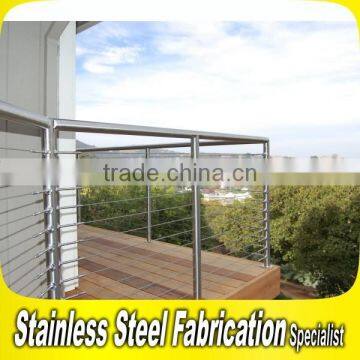 Fabrication Project 304 Stainless Steel Balcony Tension Wire Railing