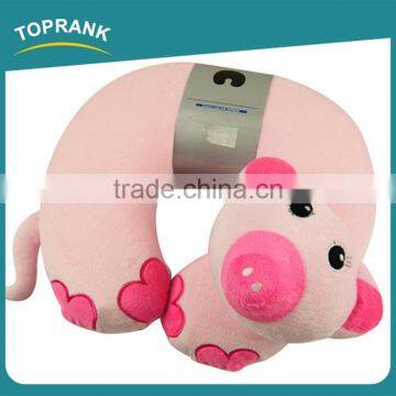 Toprank Cute Plush Monkey Pig Cat Design Memory Foam Travel Pillow Adult Animal U Shaped Travel Neck Pillow photo-4