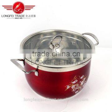 China Factory Cheap High Quality Colorful Stainless Steel Soup Boilling Pot/cooking Pot photo-2