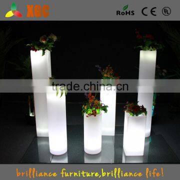 Hot Sale High Tech Garden Led Illuminate Glowing Flower Pot Outdoor Led Pot Lights/Led Plastic Flower Vase With Remote Control photo-4