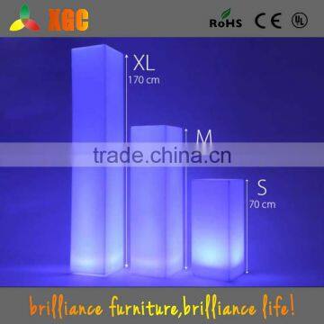 LED Lighting Pillar Candle, Glowing Pillar Design, Led Illuminated Square Pillar Design photo-3