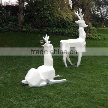 Fiberglass garden reindeer mascot