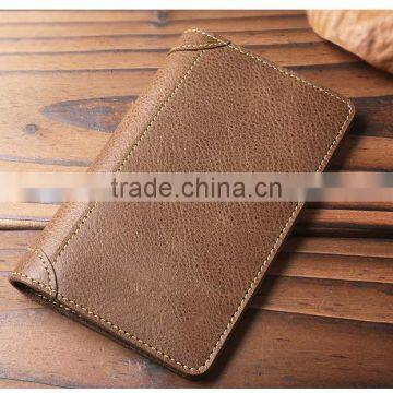 Retro Bifold Men Pure Leather Business Card Holder Fashion Card Wallet photo-5