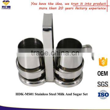 Wholesale Dinnerware Stainless Steel Milk Pot And Sugar Pot Set photo-2