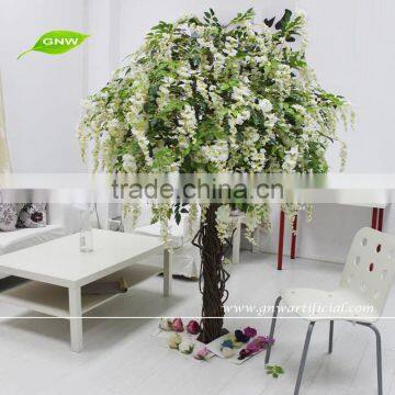 BLS053 GNW 8ft artificial cherry blossom wooden christmas tree for wholesale wedding home decorations