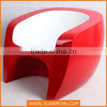 Modern Appearance Special Fiberglass Low Arm Dining Chair photo-4