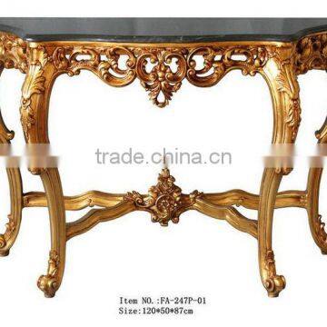 French Furniture Wholesale Marble Top Console For Living Room Decor photo-3
