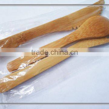 Wood Dinnerware Bamboo Kitchenware Spoon Fork Knife for Hotel or Restaurant photo-3