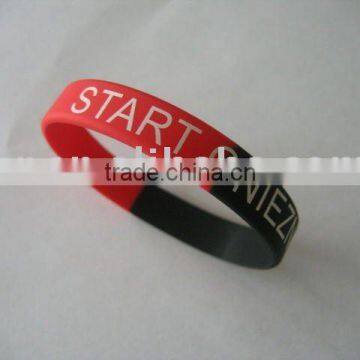 fashion colorful silicone bracelet/promotion silicone bracelet