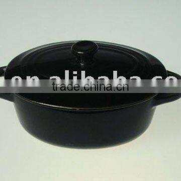 Stoneware casserole Oval shape