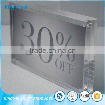2017 Clear Transparent Acrylic Product Sign Board photo-2
