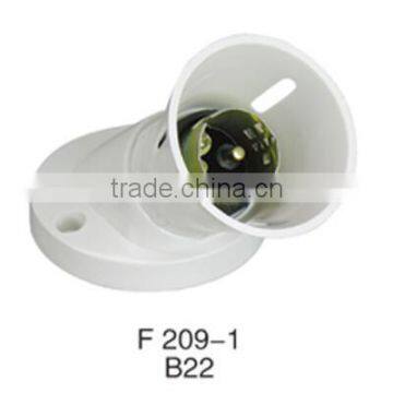 Bakelite Angle B22 Lampholder Electric Lamp Base photo-2