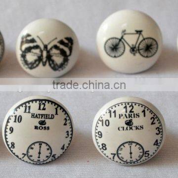 Unique Design Mix Pattern Hand Painted Dresser Knobs