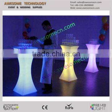 Narrow Waist Square Led High Standing Party Table photo-3