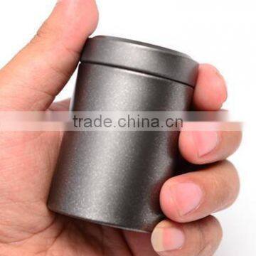 mini air tight tea tin box with plug lid