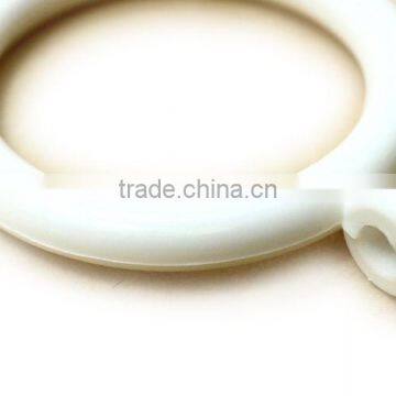Plastic White Curtain Pole Rod Ring, ID34mm/OD46mm & ID26mm/OD33mm photo-4