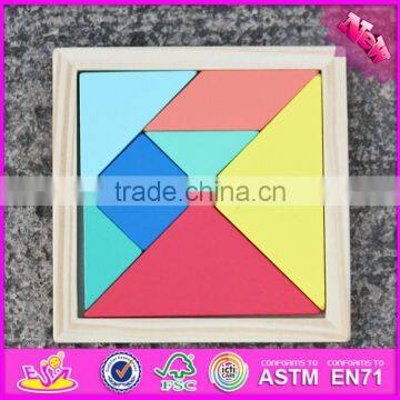 2017 New Fashion Educational Tangram Wooden Toy Slider Puzzle W14A178-S photo-5
