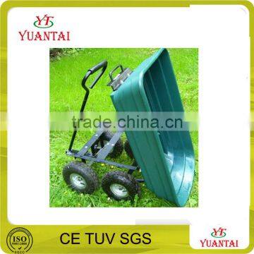 Four Wheel Garden Drump Usage Plastic Tray Tool Cart TC2145 photo-2