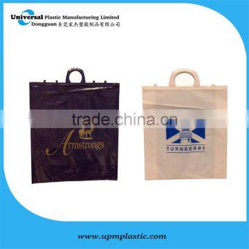 Customized gravure printing with Halloween picture clip handle carrier bag