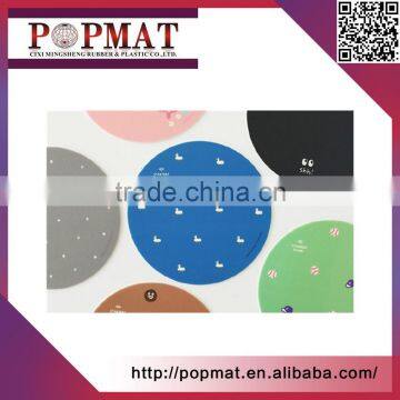 2017 new lovely pvc mouse pad round mouse mat