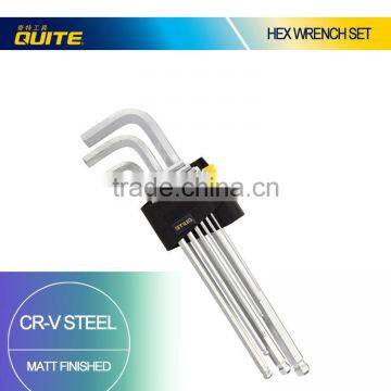 CR-V ball pein hex key sockets wrench set,hex sockets set,CR-V socket wrench set