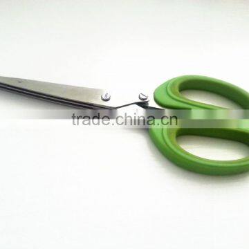 stainless steel three layers of scallions scissor