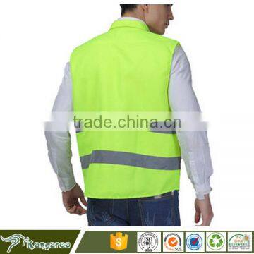High Visibility Fluorescent Yellow Polyester Tank Top photo-5