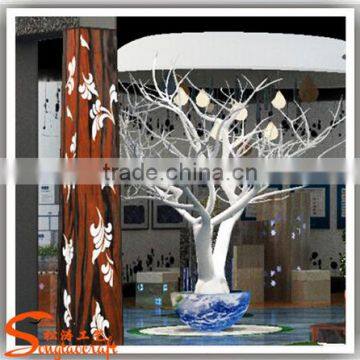 Chinese Factory Wholesale Directly Plastic Tree Trunk Plastic Slide Tree House for Decoration photo-3