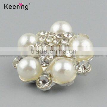 Keering-style Hotsale Star Pearl Rhinestone Button Pins for Garments WBK-1469 photo-3