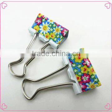 Lovely Cute Printing Style Metal Binder Clips Clamps