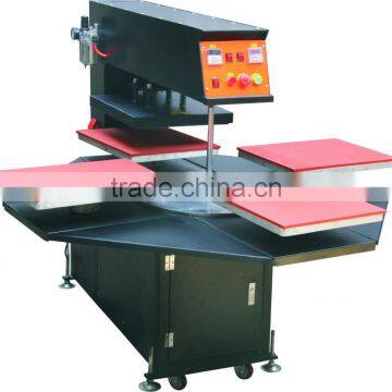 4 stations sublimation transfer machine,Heat transfer press machine with 4 stations