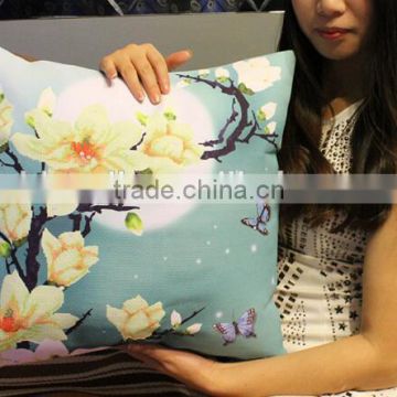 5D printing embroidery stitch pillowcases/pillowslip/pillow cover car