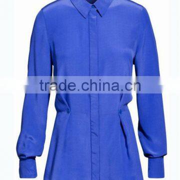 100% Cupro Long Style High Fashion Ladies Suit Skirt and Blouse photo-2