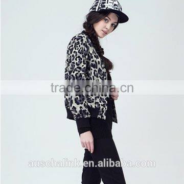 Autumn Short Style Animal Leopard All Over Printed Jacket Factory Price photo-4