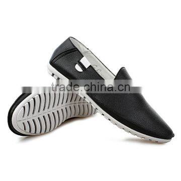 Microfiber Leather New Model Style Fashion Casual Peas Shoes for Men Have Sample, Men Leather Casual Shoes Price Cheap photo-2