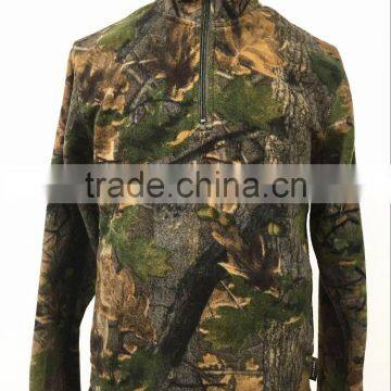 1 4 Zip Pullover Style 100%polyester English Oak Fieldman Fleece Pullover for Mens