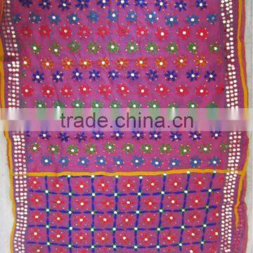 hand embroidered PHULKARI GEORGETTE DUPATTA SHAWL